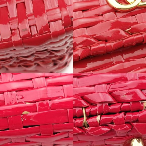 GUCCI Wicker GG Marmont flap in red - Picture 10 of 14